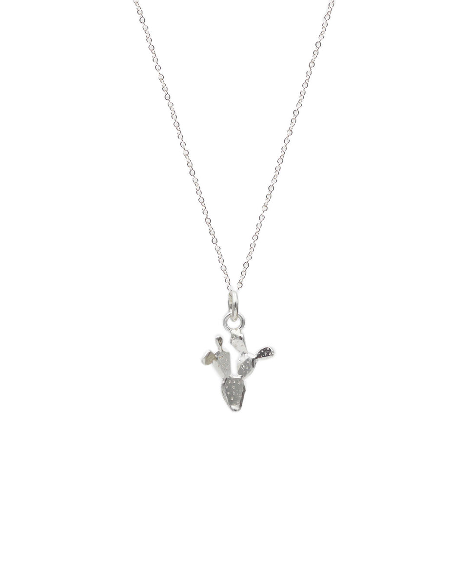 Cactus Handmade silver necklace by Ame Jewels