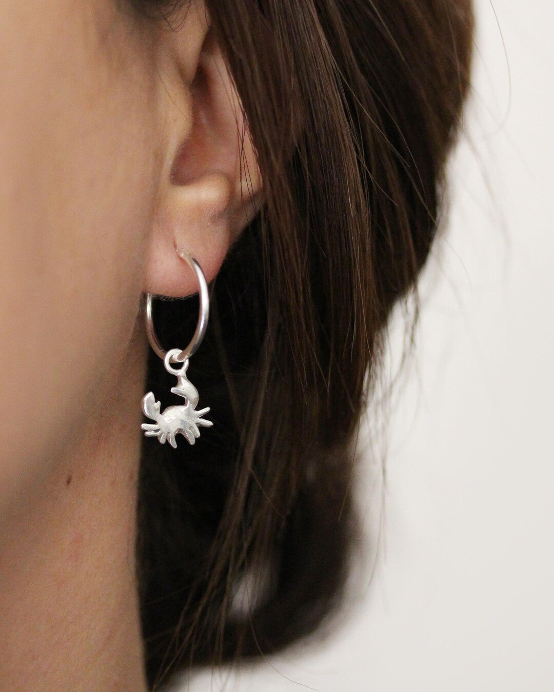Starfish & Crab hoop earrings
