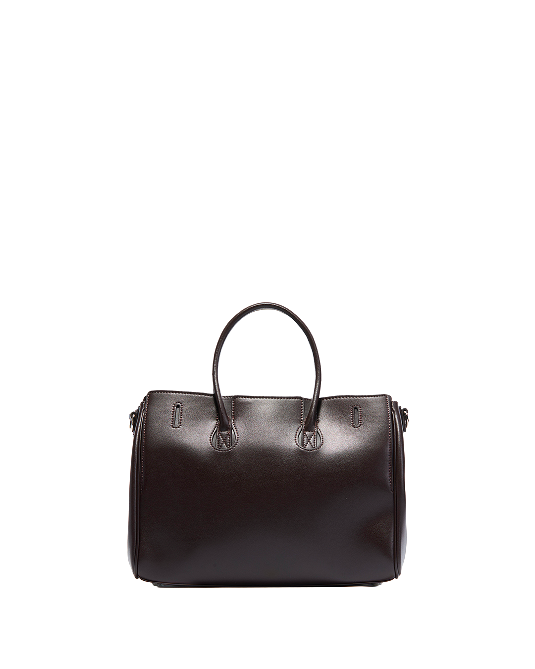 Amelie Structured Leather Bag - Pourpre