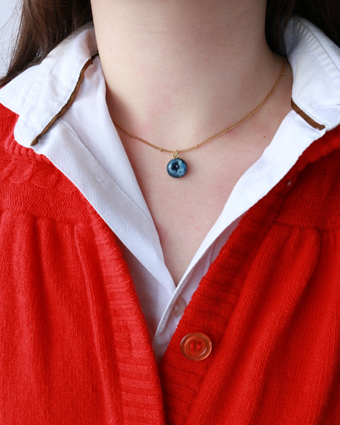 Blueberry Charm Necklace