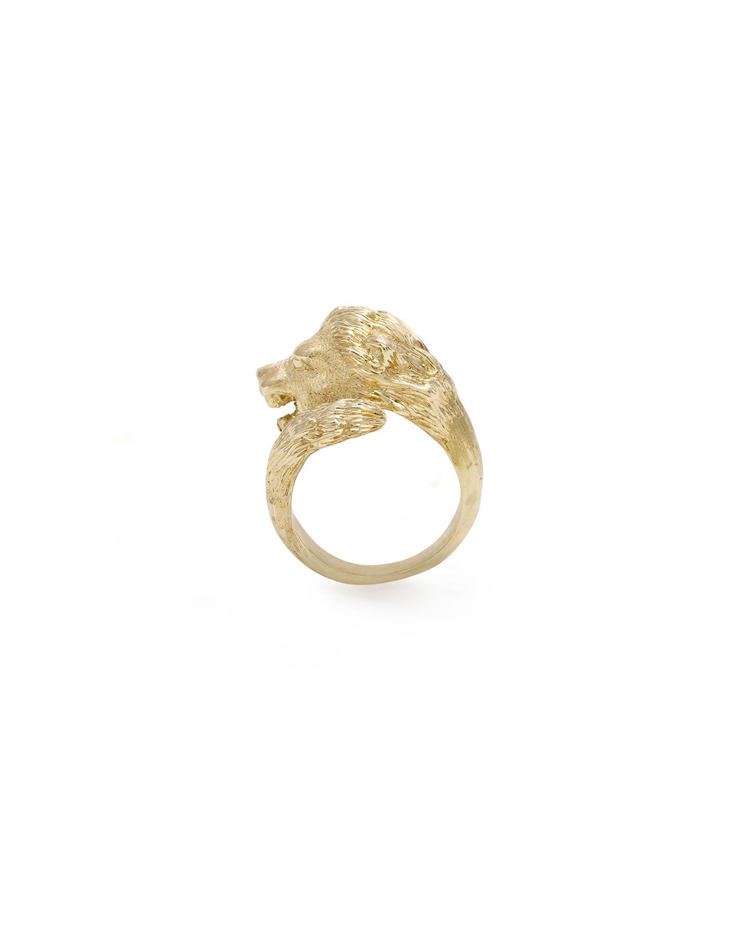 Handmade bronz lion ring - Bona Calvi