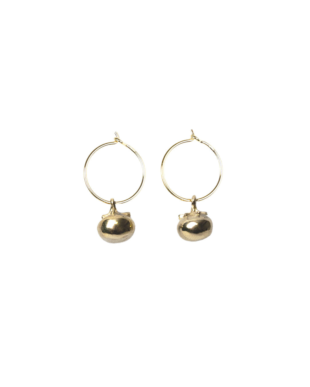 Handmade bronze earrings tomato shape - Bona Calvi