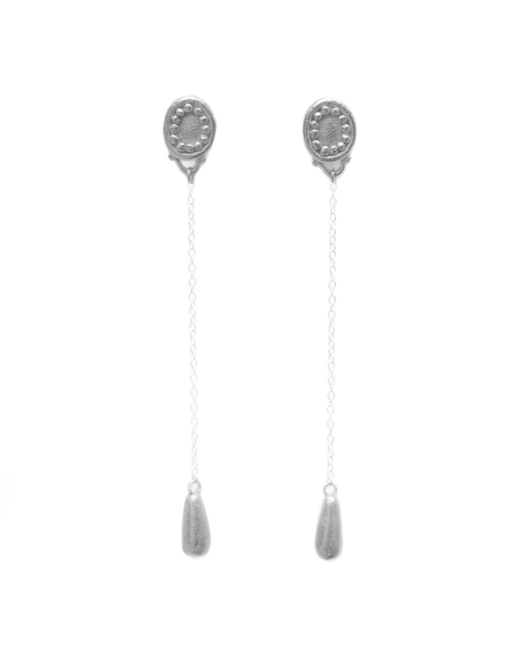 Lágrimas P2 earrings silver Brot Jewellery