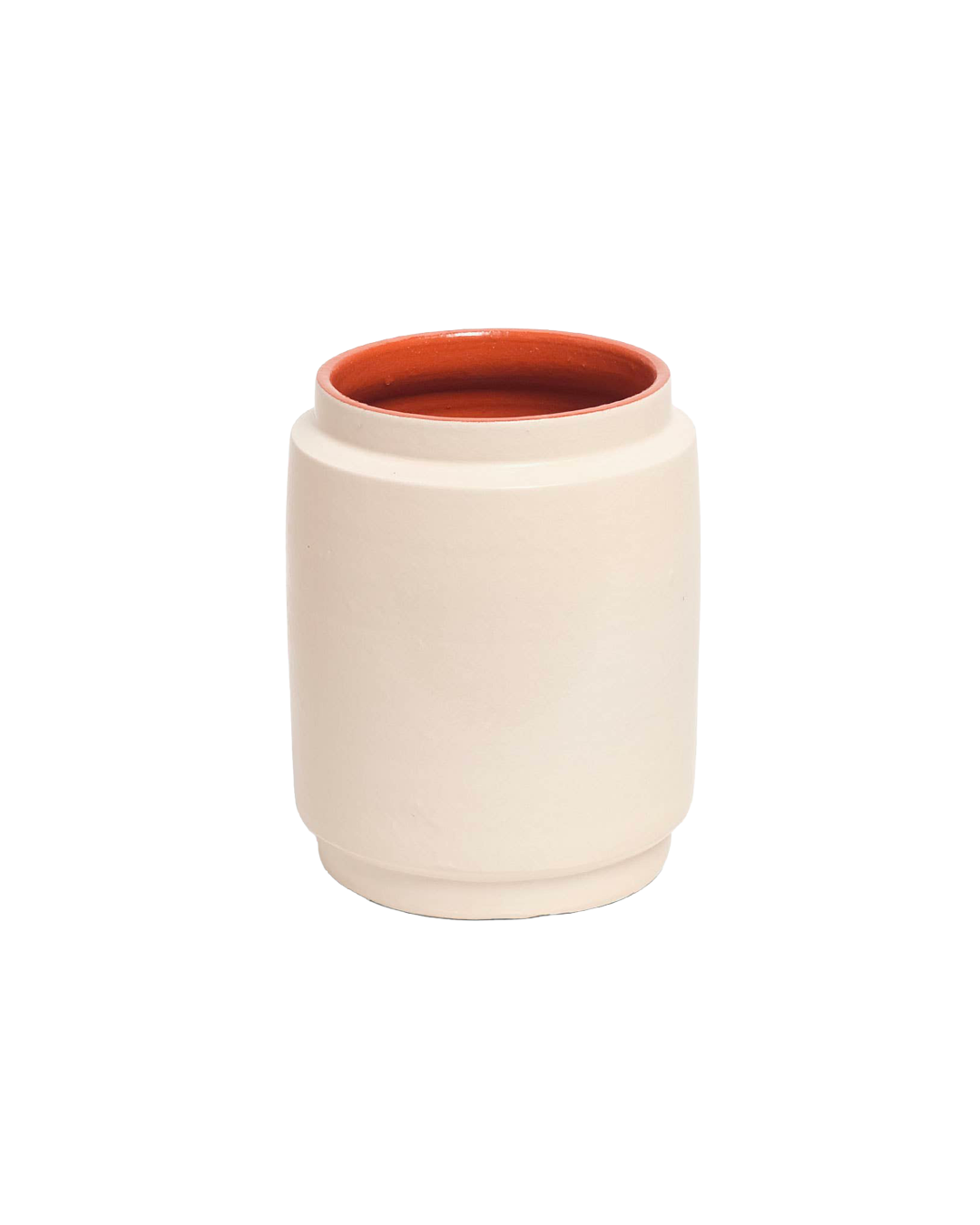 Glazed clay planter