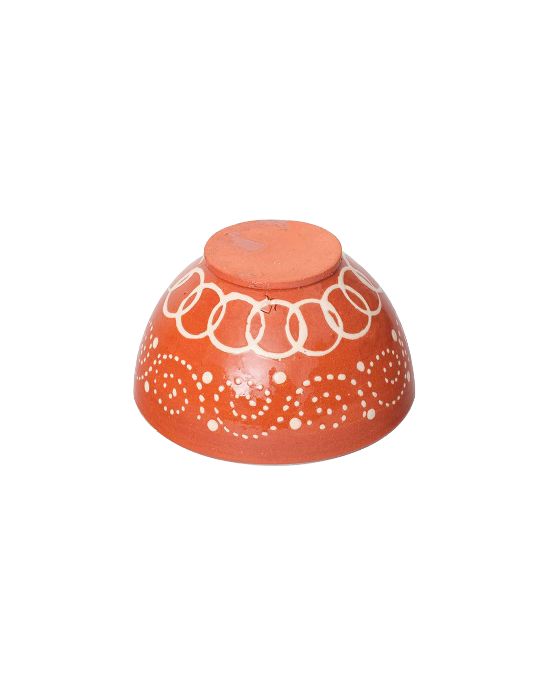 Hand-painted clay bowl