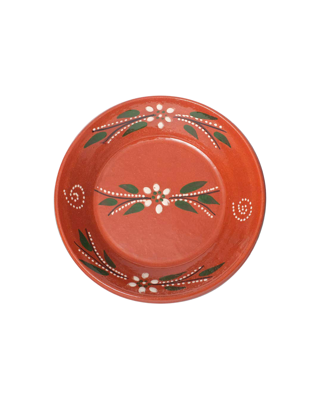 Hand-painted clay plates (set of 2)