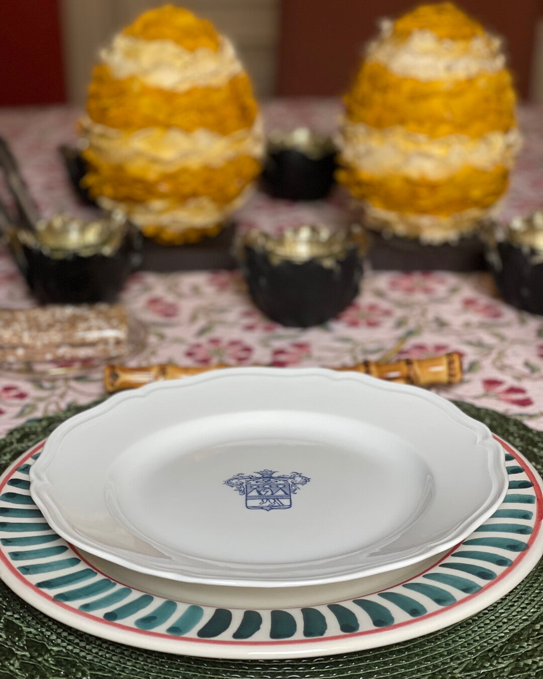 Handmade striped plate - Sveva's Home