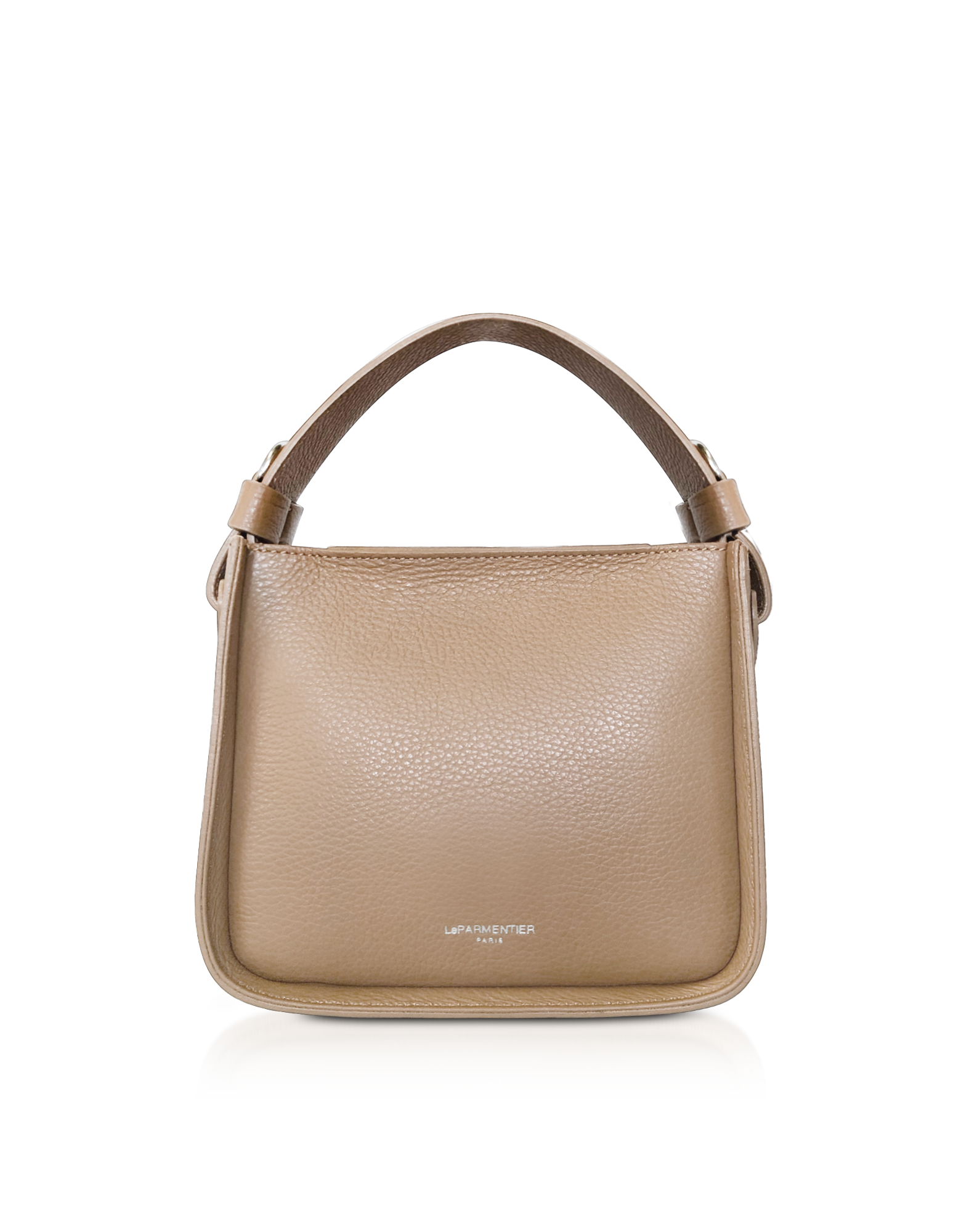Duplo Small Hammered Leather Top Handle bag