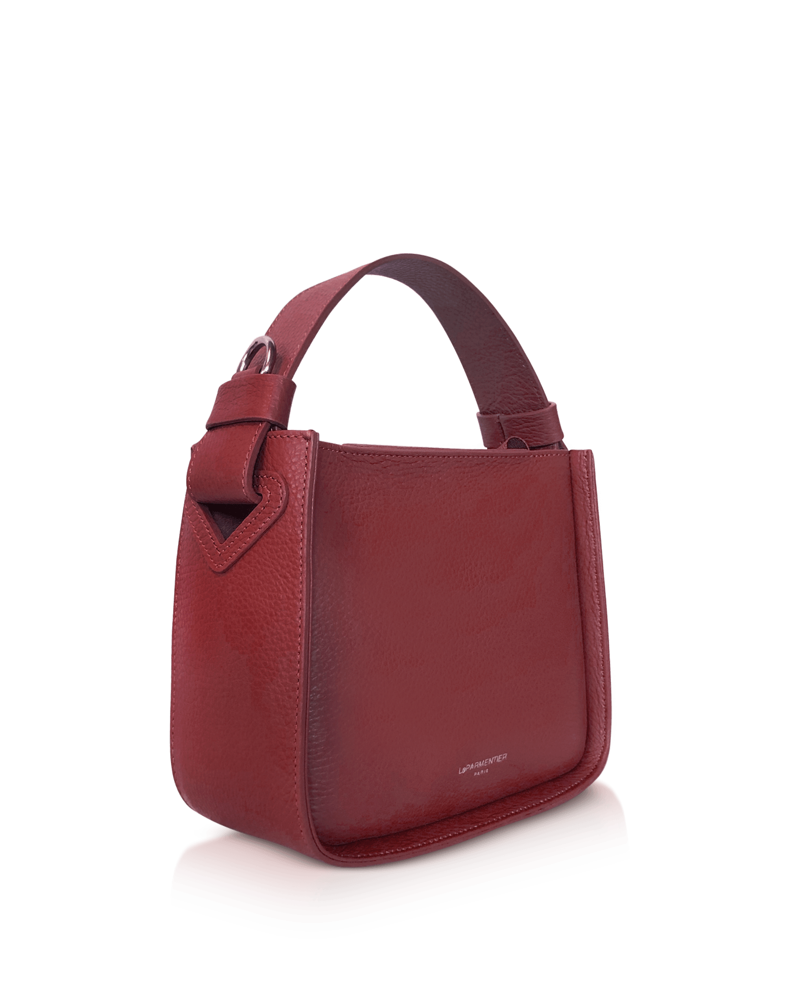 Duplo Small Hammered Leather Top Handle bag