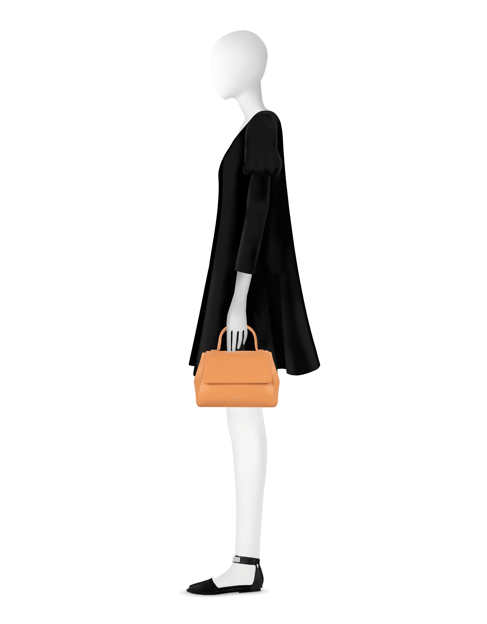 Ladyfinger Top Handle Ladybag w/Strap
