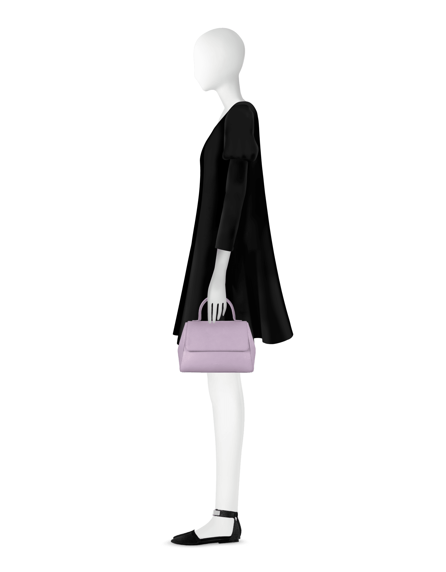 Ladyfinger Top Handle Ladybag w/Strap