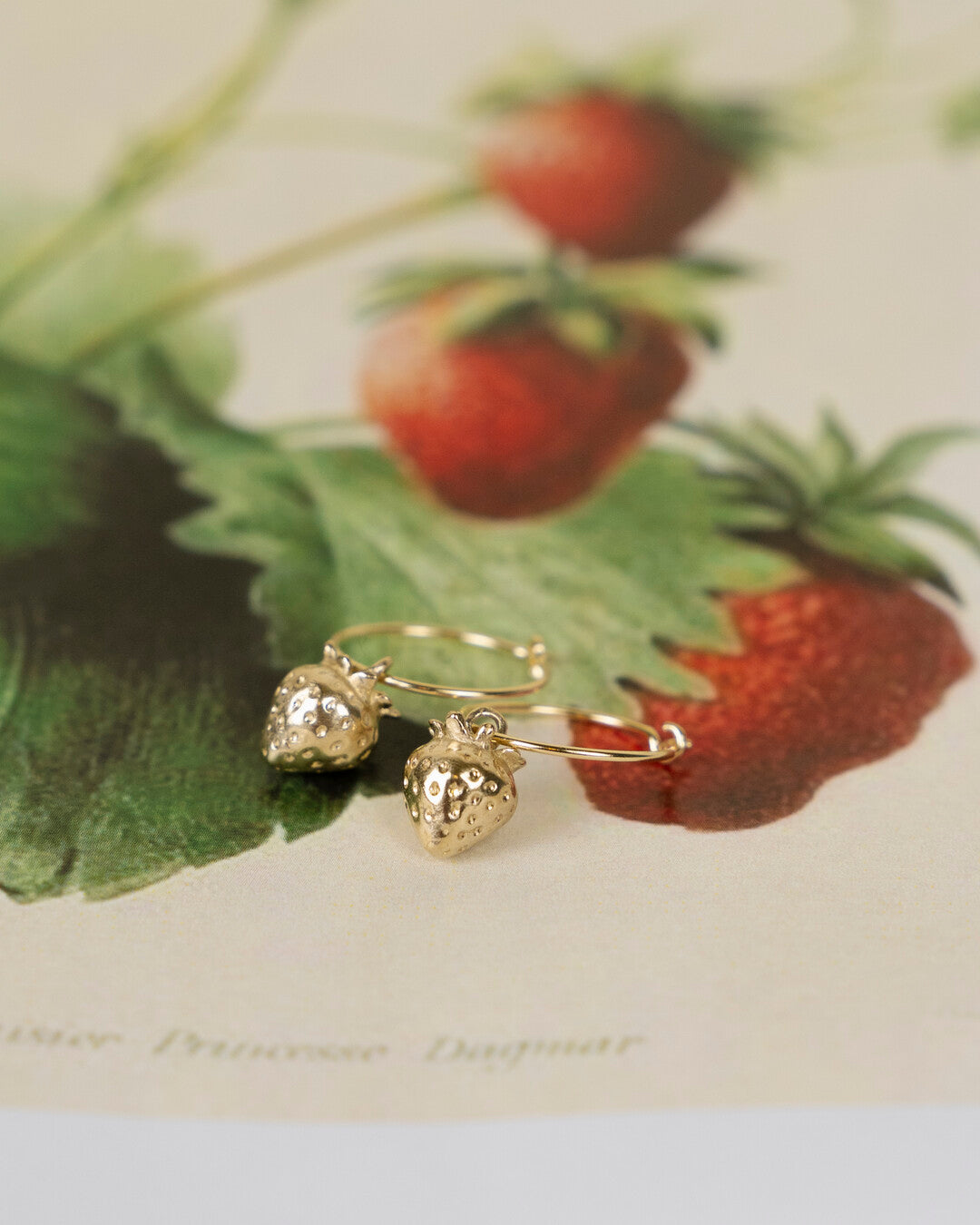 Boucles d'oreilles Fraises