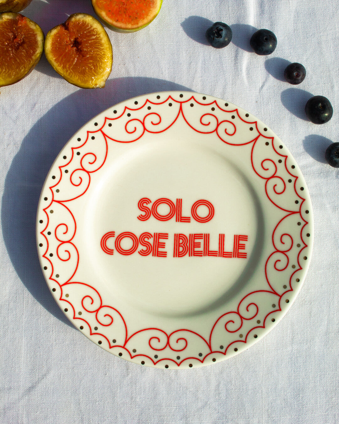 "Solo cose belle" bread plate