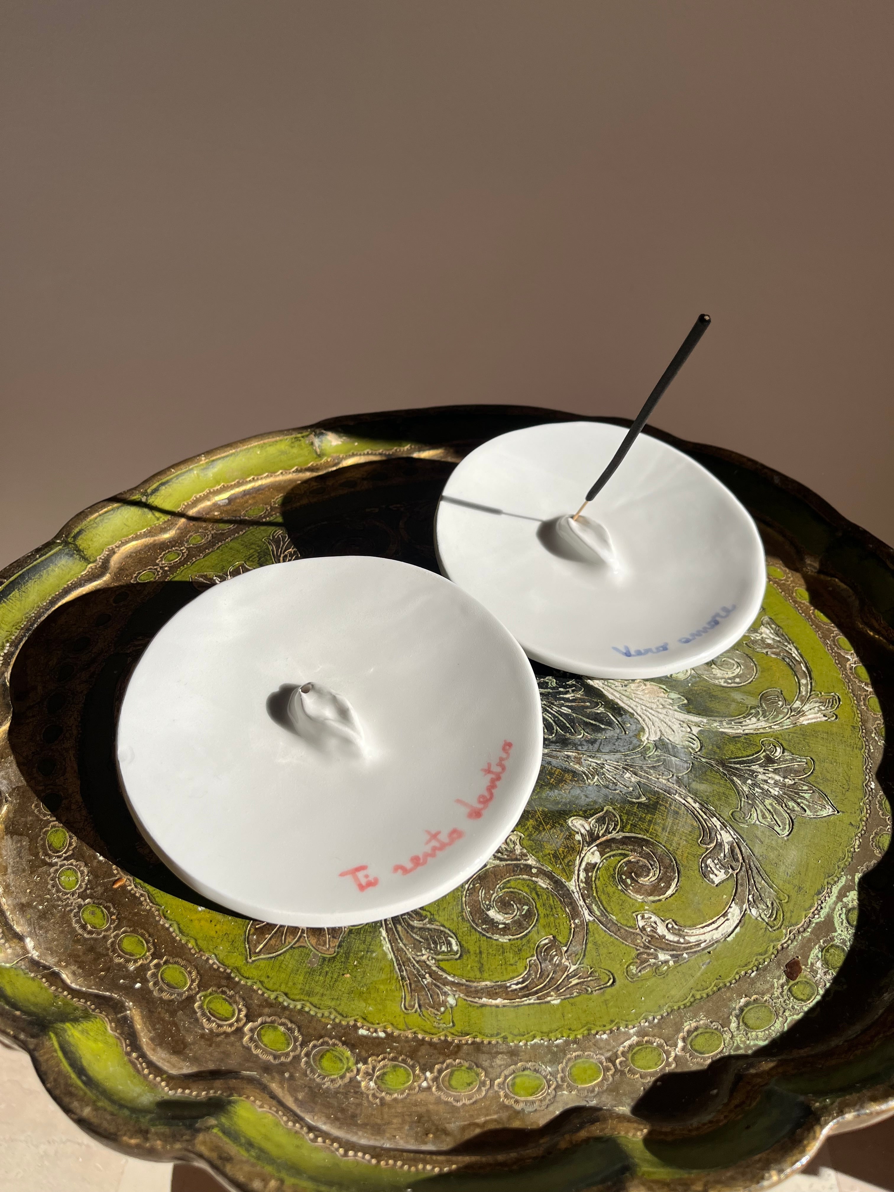 Custom Vulva Small Plate and Incense Holder