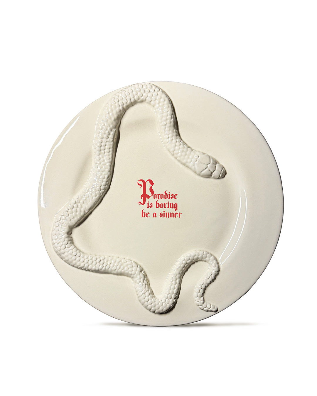 Handmade plate- forbidden collection -Incartato Ceramics