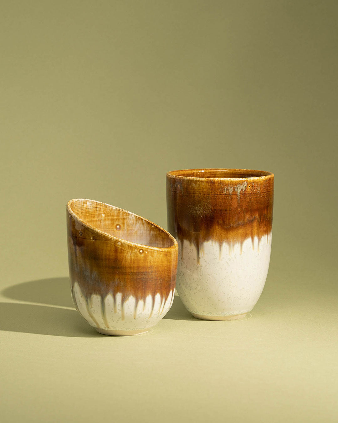 Snowflakes stoneware cup - Madeleine Martin Céramique