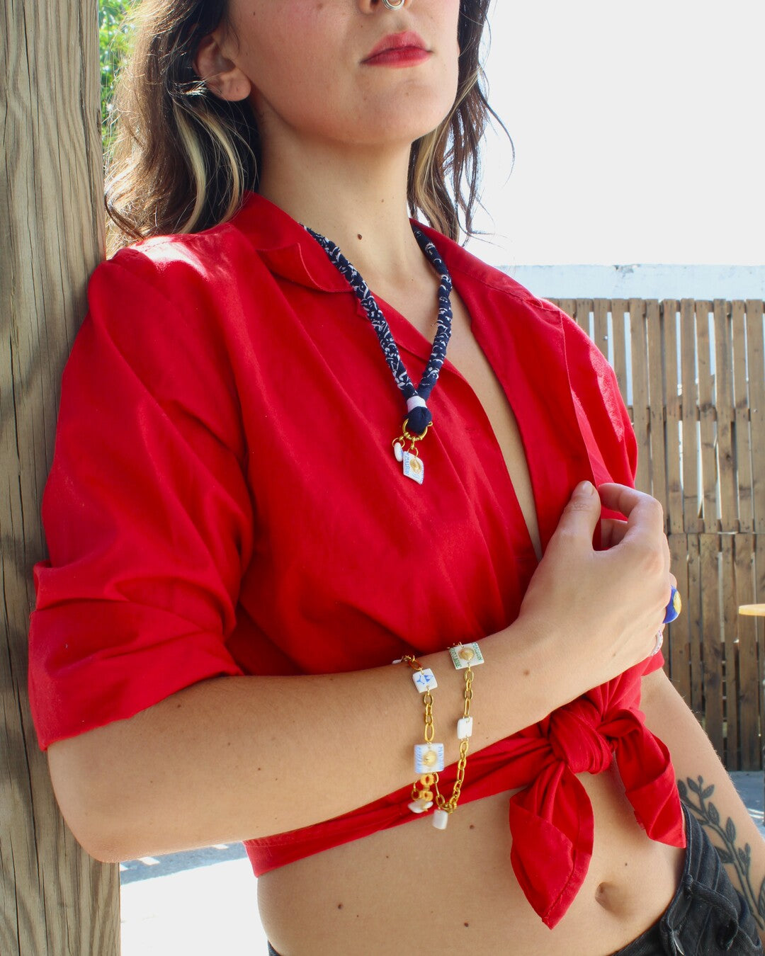 "Une nuit à Saint-Tropez" Braided Necklace
