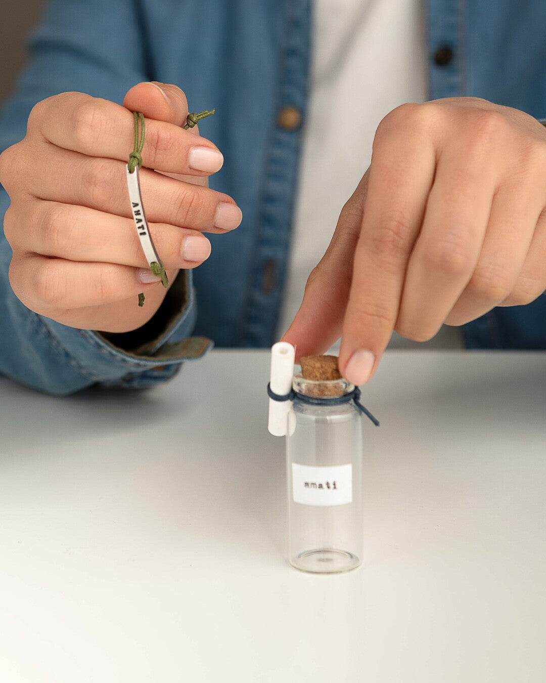 Bracelet parole in bottiglia