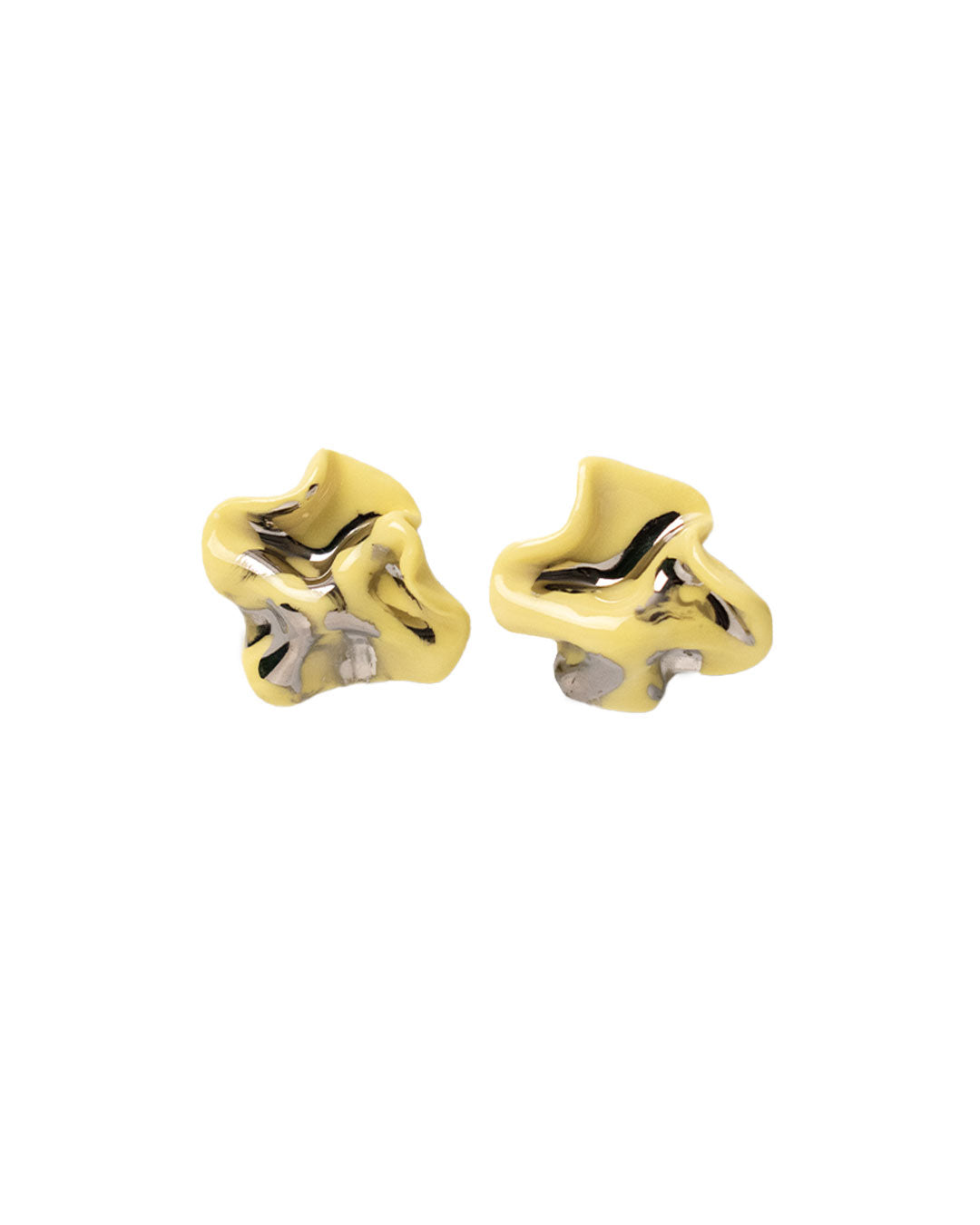 Yellow Electric Lilu Ceramic Earrings