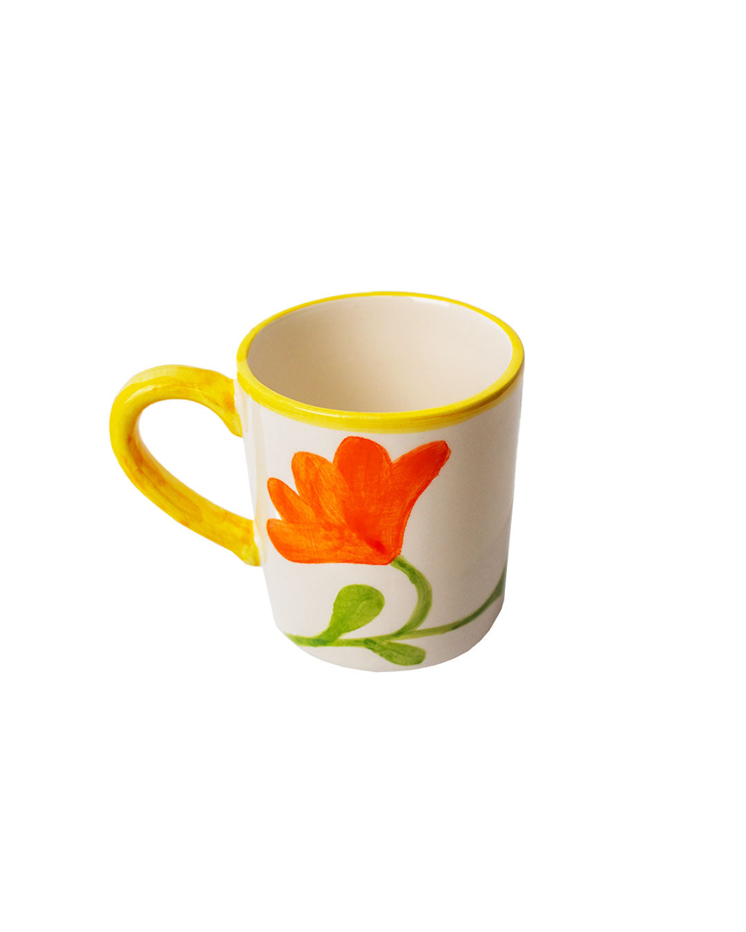 Ceramic handmade mug flower - Rose Balimba 