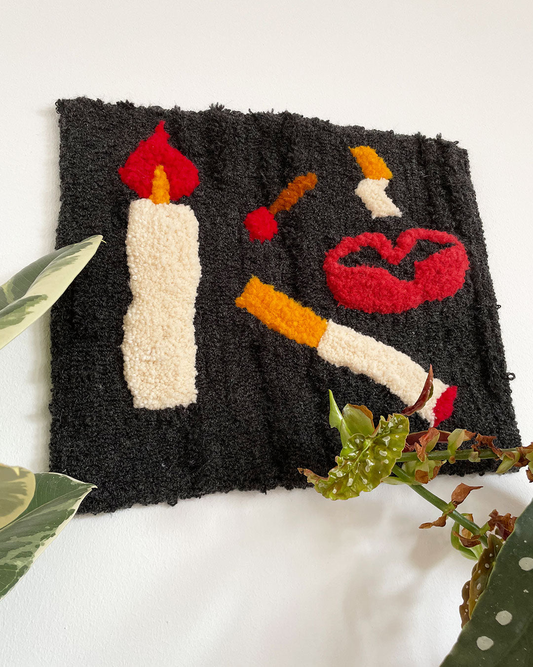 Smoking Section Wall Hanging Rug tufting Rugburn