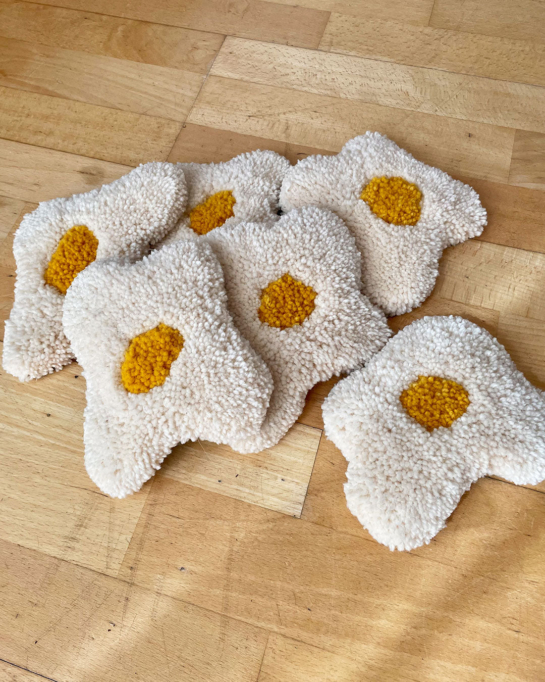 Sunny Side Up Mug Coaster Rugs tufting Rugburn