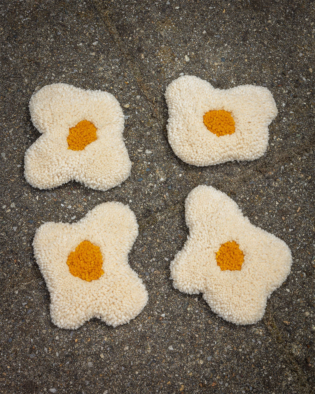 Sunny Side Up Mug Coaster Rugs tufting Rugburn