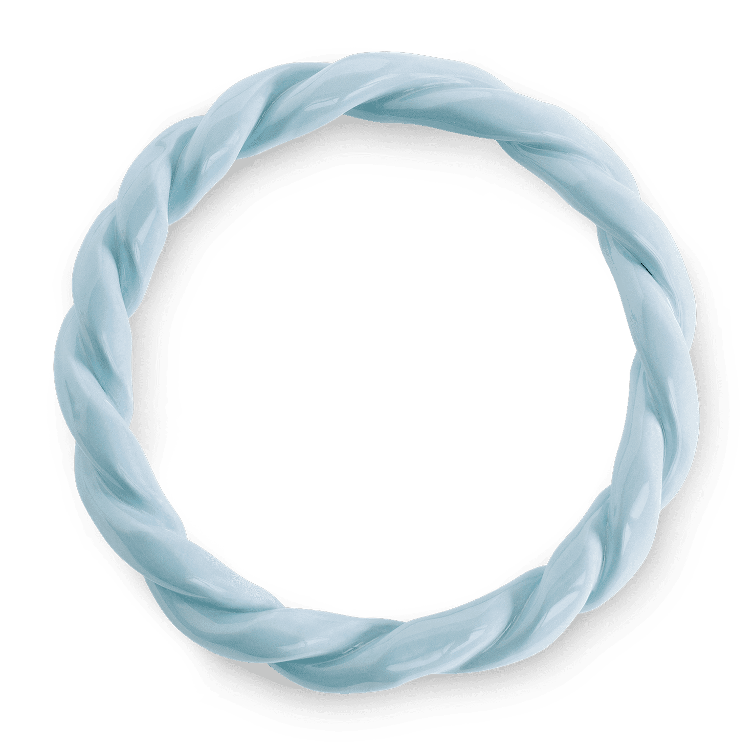 The OCTAEVO Sicilia Ceramic Trivet features a light blue twisted circular design on a transparent background.