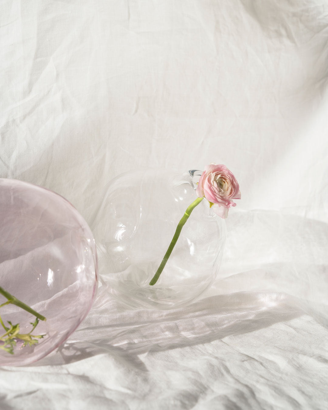 Vase en verre cristal clair NUVOLA