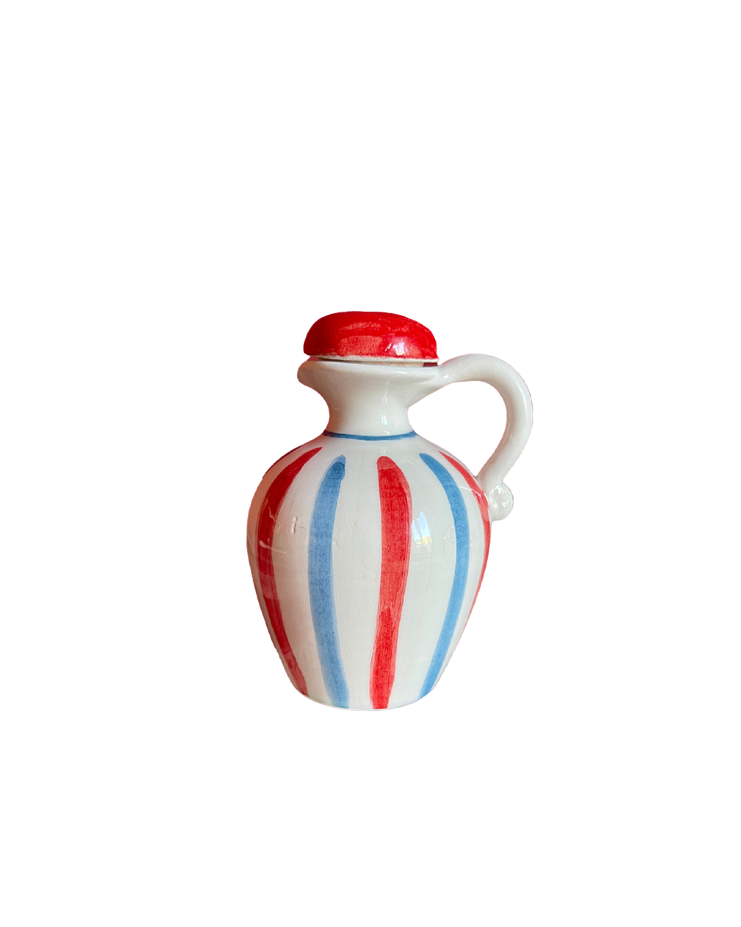 Handmade striped jug - Sveva's Home