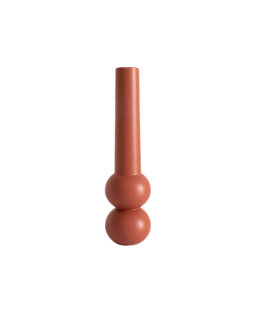 Candleholder-Cone-high red