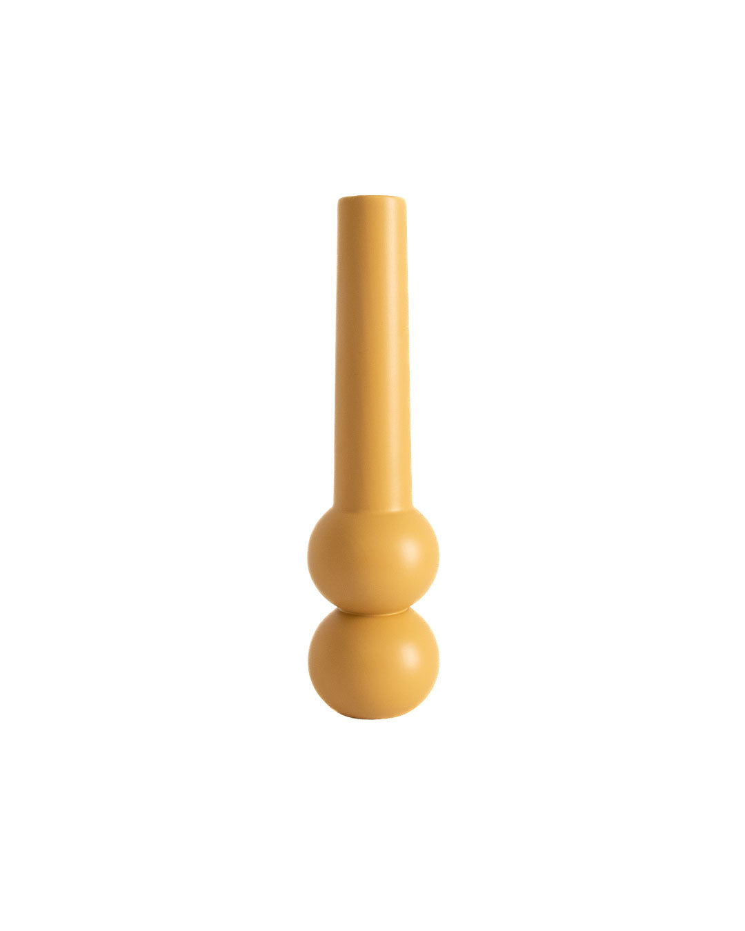 Candleholder-Cone-high yellow