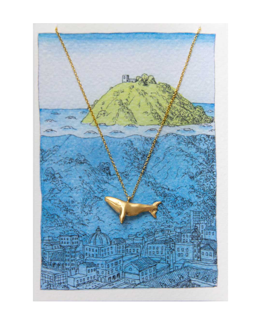 Giona Golden Whale necklace