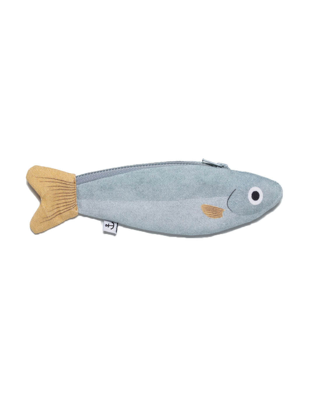 Blue anchovy keychain zipper