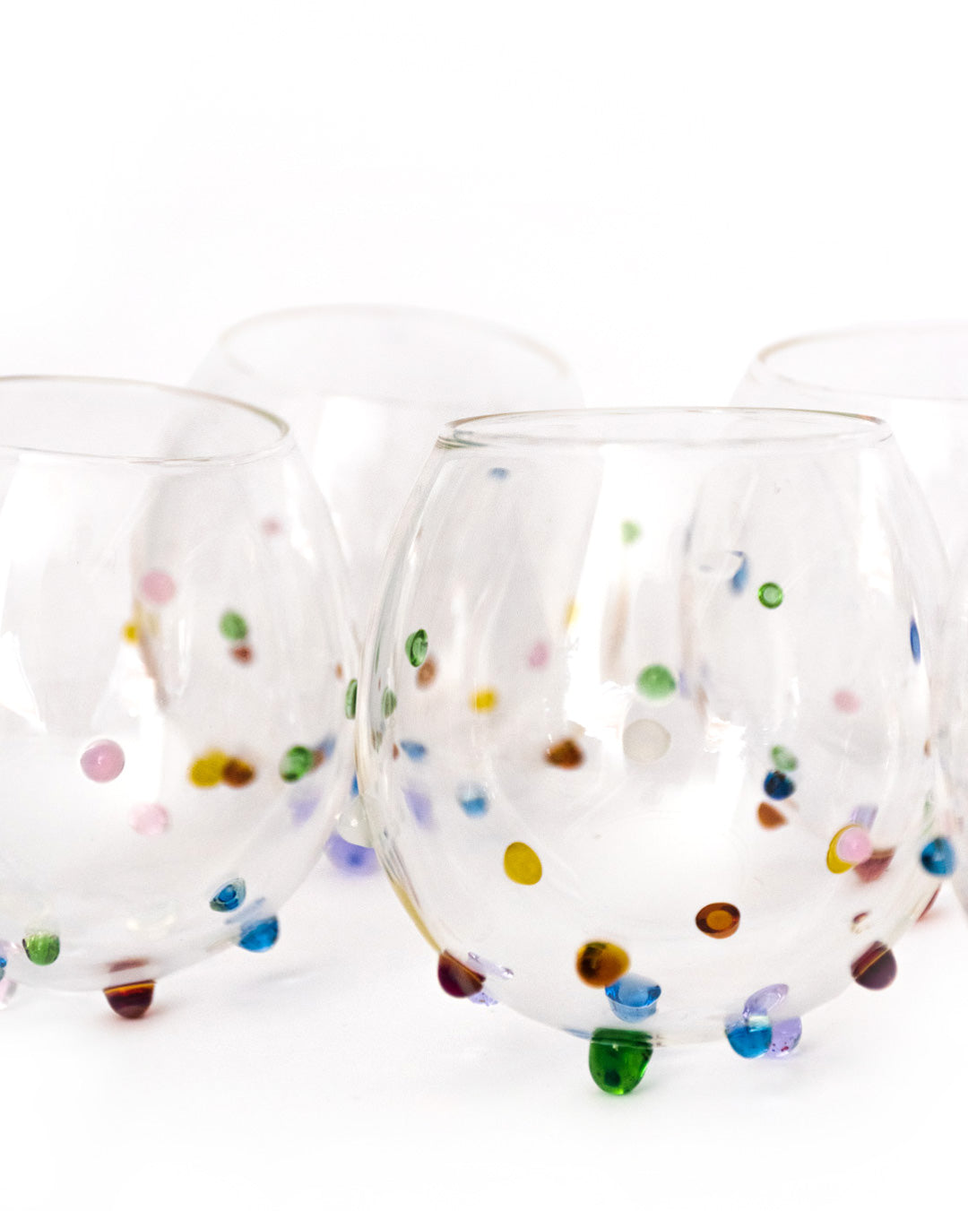 Verre soufflé bouche - Lot de 6