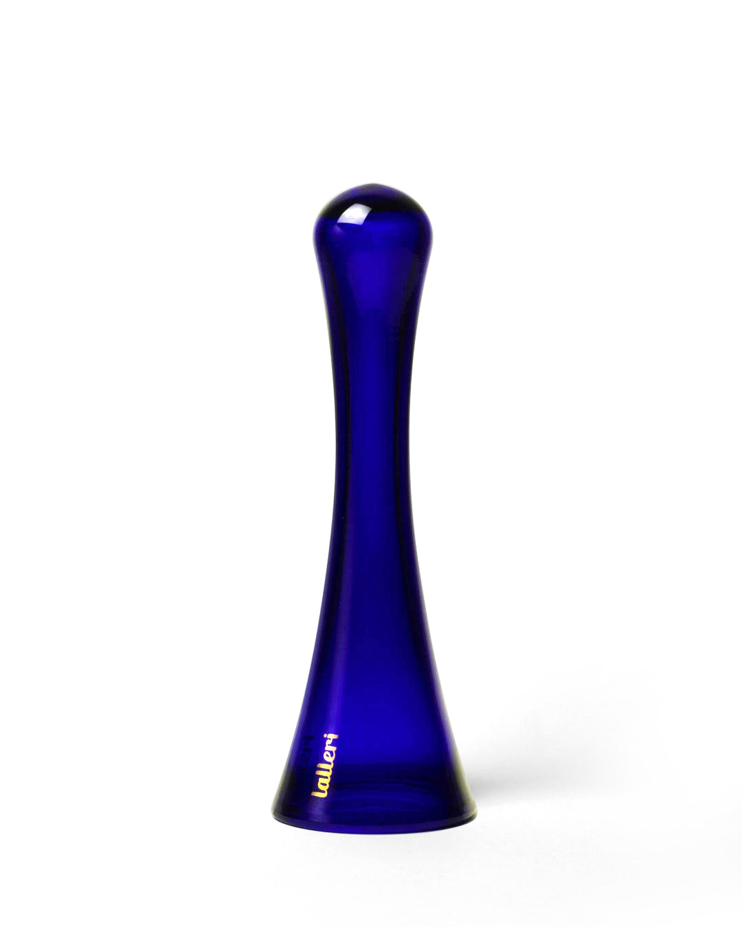 OLÈ blue - Glass Sex Toy & Brass Base