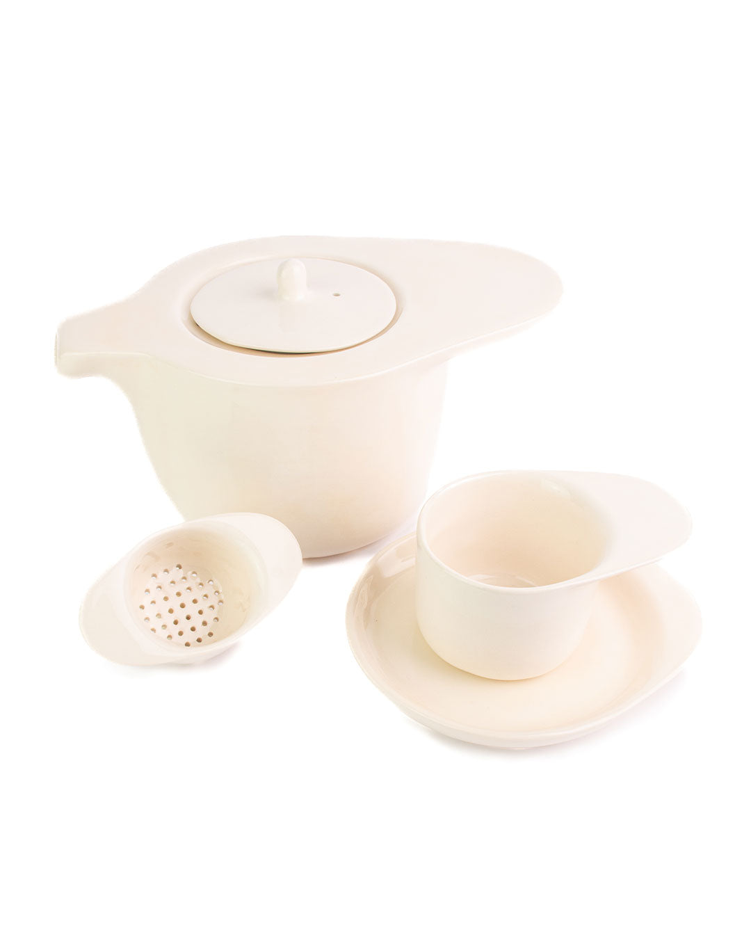 Ameno Tea Pot with Strainer and tea pots white_pottery_nu ceramica