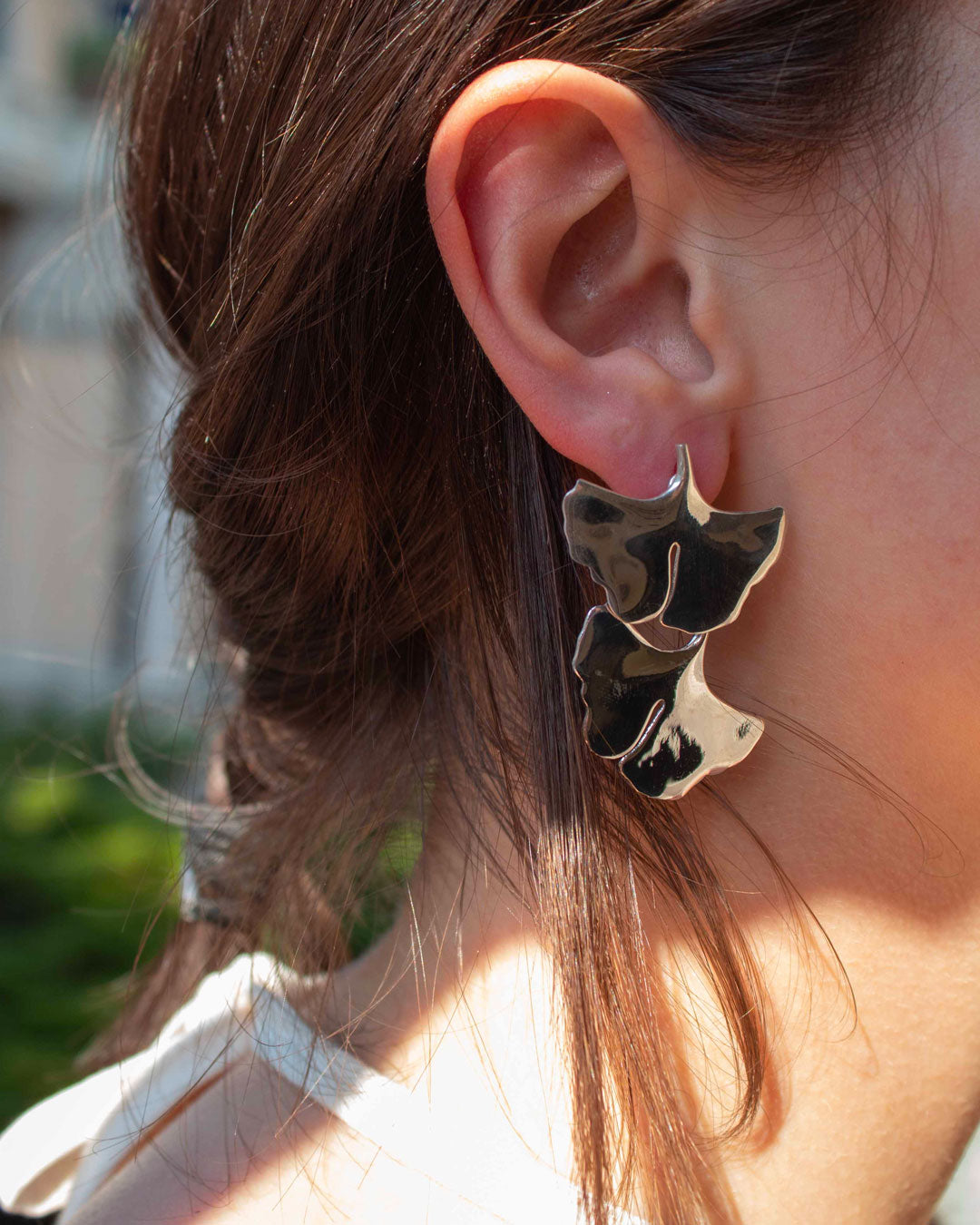 Palermo Maxi Ginkgo Earrings