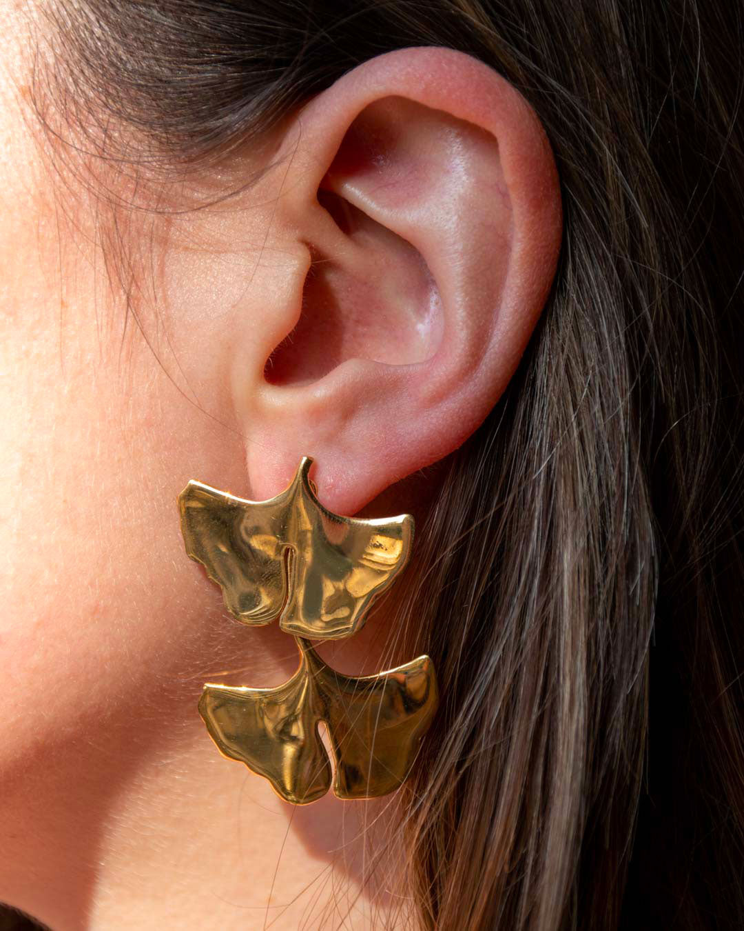 Palermo Maxi Ginkgo Earrings