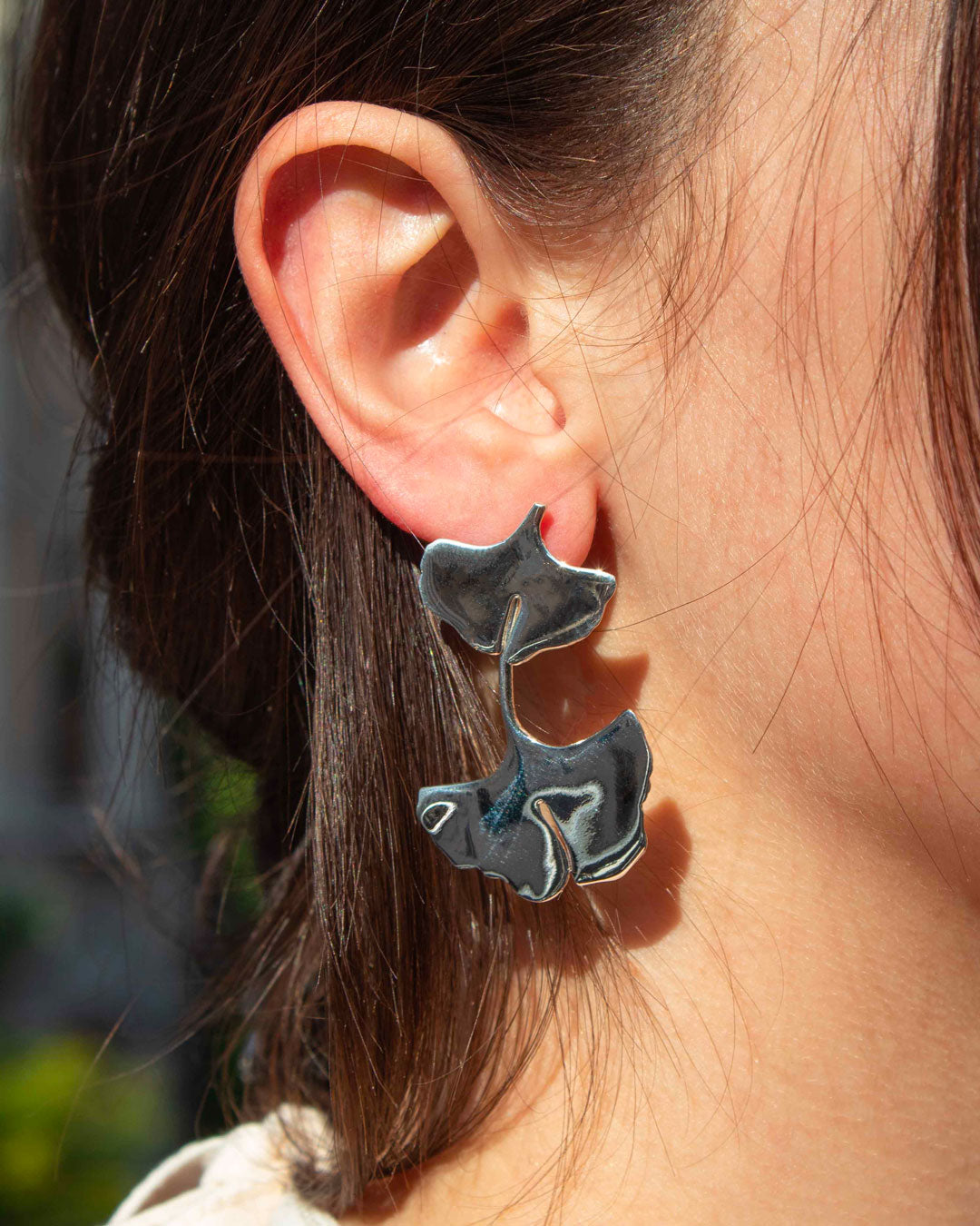 Palermo Mini Ginkgo Earrings