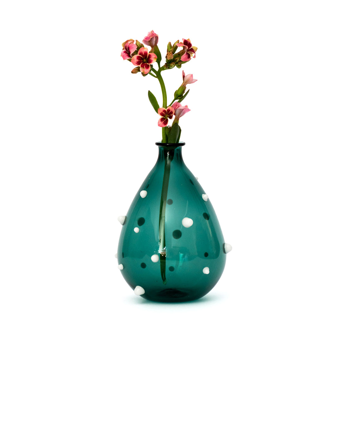 Vase A Dark green white