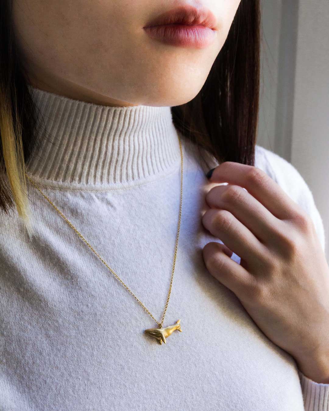 Golden Whale necklace