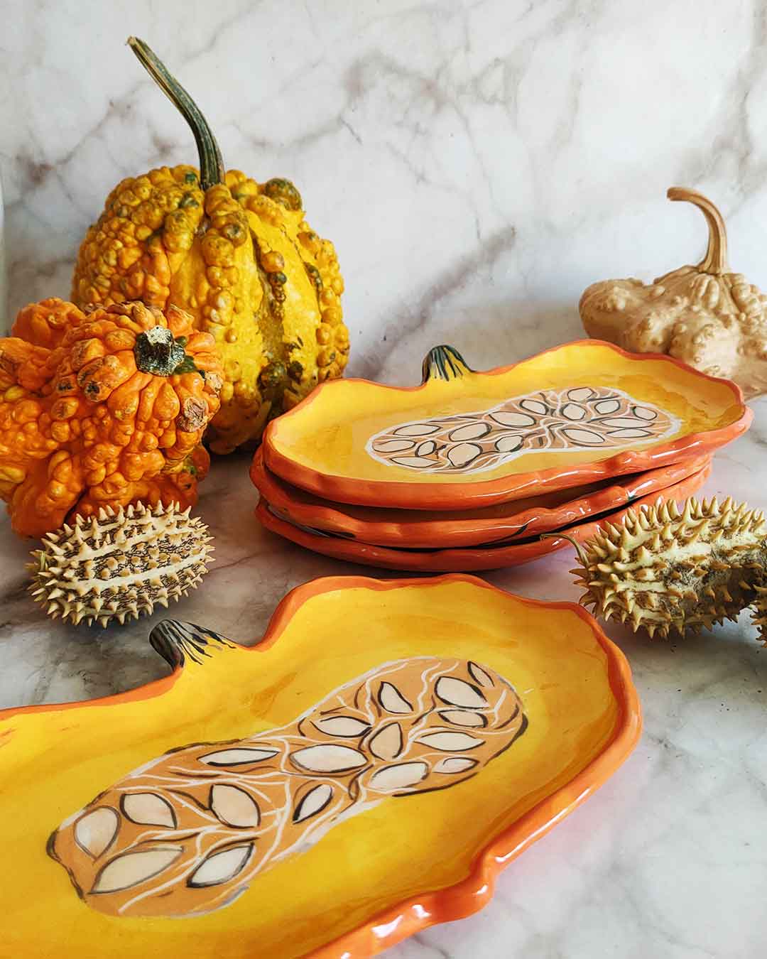 Pumpkin Plate - Set of 6